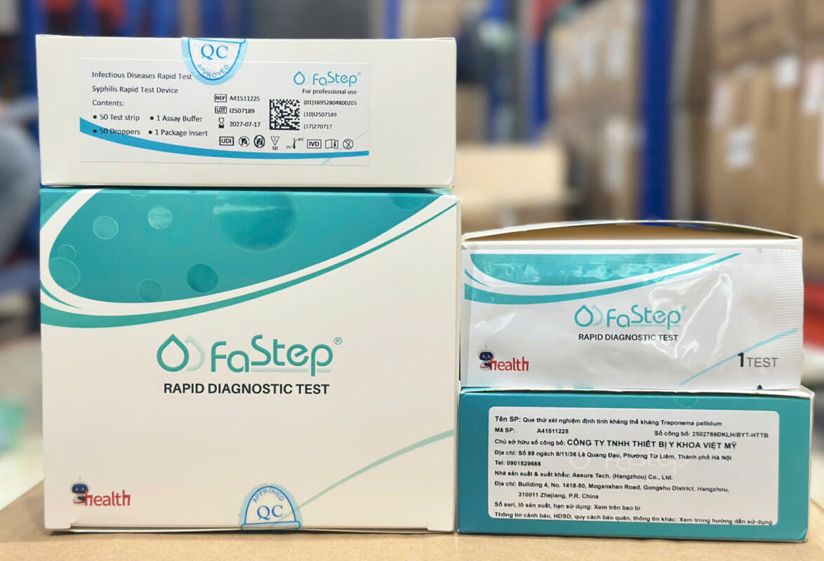 Fastep Que thử xét nghiệm định tính kháng thể kháng Treponema pallidum ...